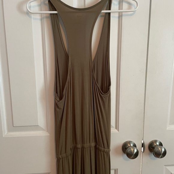 Aerie Soft Racerback Tank Jumpsuit In Olive Green - Picture 4 of 5